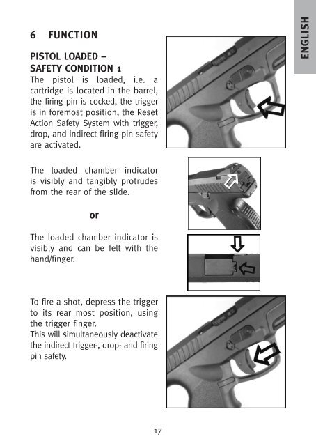 instructions for use manual de instrucciones steyr ... - Steyr Mannlicher