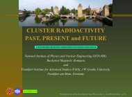 Cluster Radioactivities, State of the Art in Nuclear Cluster Physics ...