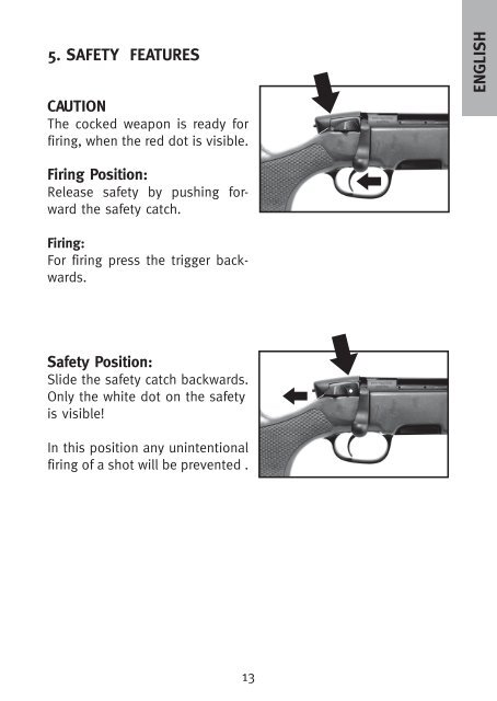 INSTRUCTIONS FOR USE BETRIEBSANLEITUNG - Steyr Mannlicher