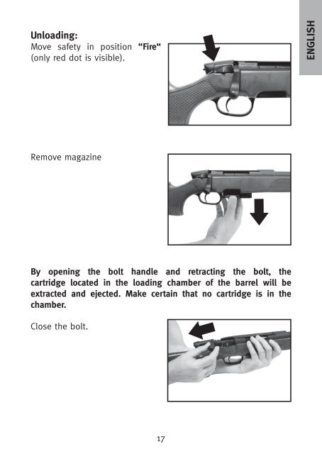 INSTRUCTIONS FOR USE BETRIEBSANLEITUNG - Steyr Mannlicher