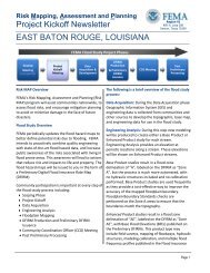 Project Kickoff Newsletter EAST BATON ROUGE ... - RiskMAP6