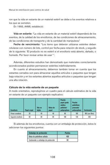 Manual de esterilizaciÃ³n para centros de salud. (2008) - PAHO/WHO