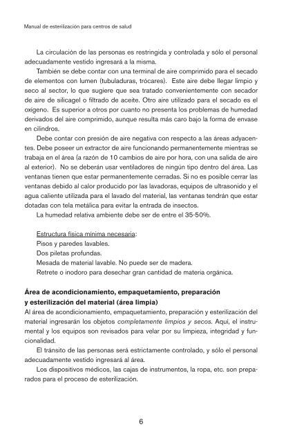 Manual de esterilizaciÃ³n para centros de salud. (2008) - PAHO/WHO