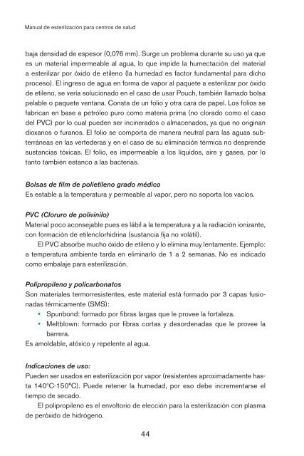 Manual de esterilizaciÃ³n para centros de salud. (2008) - PAHO/WHO