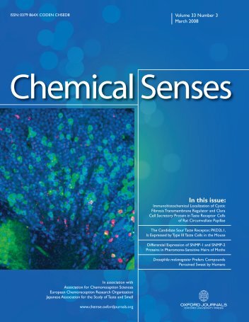 Front Matter (PDF) - Chemical Senses - Oxford Journals