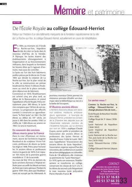 Télécharger le numéro - La Roche-sur-Yon