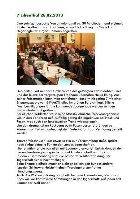 Hegeringberichte FrÃ¼hjahr 2013 - blattzeit-ohz.de