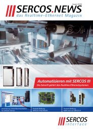 Automatisieren mit SERCOS III