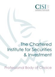 The Chartered Institute for Securities & Investment