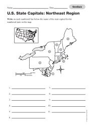 U.S. State Capitals: Northeast Region