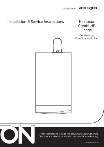 Installation Instructions - Potterton