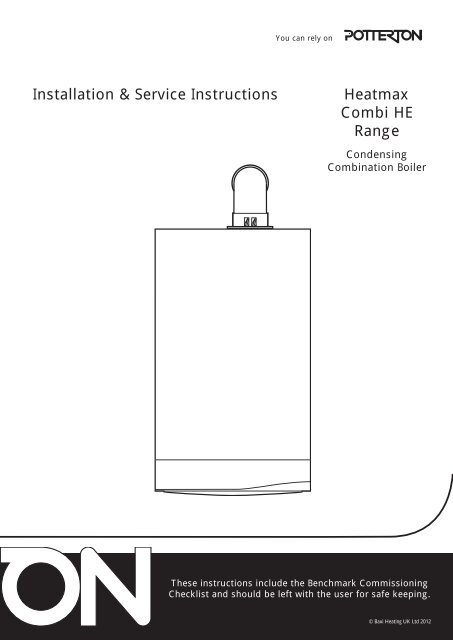 Installation Instructions - Potterton