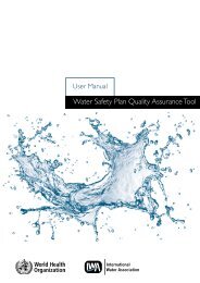 Water Safety Plan Quality Assurance Tool - Water Safety Portal