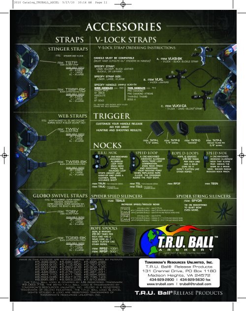 2010 Catalog_TRUBALL_AXCEL 5/17/10 10:13 AM Page 1