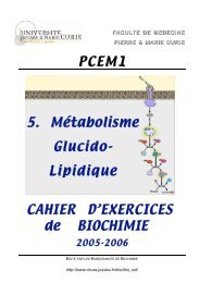 Cahier d'Exercices en Biochimie