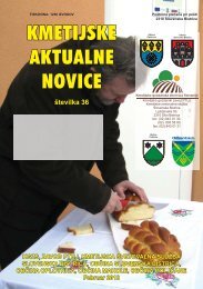 KMETIJSKE AKTUALNE NOVICE - KGZ Ptuj