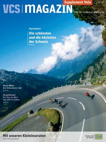 Die schönsten und die höchsten der Schweiz - VCS Verkehrs-Club ...