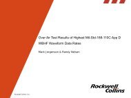 Over Air Test Results of Highest Mil-Std-188-110C App D WBHF ...