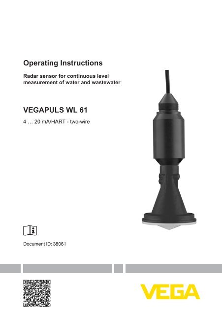 VEGAPULS WL 61 - 4 â¦ 20 mA/HART - two-wire