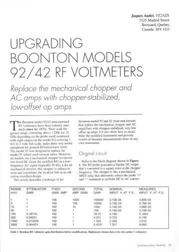 Upgrading BOONTON models 92/42 RF Voltmeters - Ve2azx.net