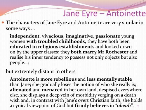 Compare And Contrast Jane Eyre And Wide