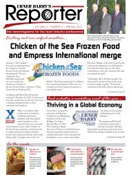 Chicken of the Sea Frozen Food and Empress - Urner Barry ...