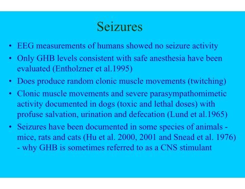 Gamma-hydroxybutyric acid – GHB Gamma-butyrolactone - GBL 1,4 ...