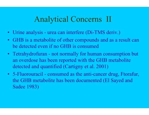 Gamma-hydroxybutyric acid – GHB Gamma-butyrolactone - GBL 1,4 ...