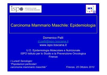 1. Domenico Palli - Centro per lo Studio e la Prevenzione ...