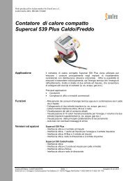 Supercal539 plus CaldoFreddo - Contabilizzazione del calore