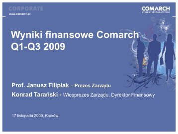 Q1-Q3 2009.pdf - Comarch
