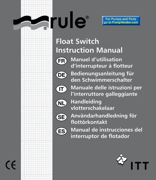 Float Switch Instruction Manual