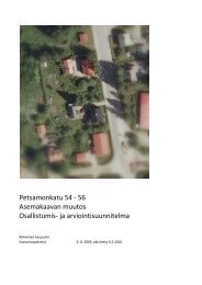 Petsamonkatu 54 - 56 Asemakaavan muutos Osallistumis- ja ...