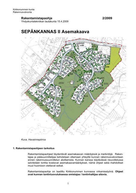 Rakentamistapaohje - Kirkkonummi