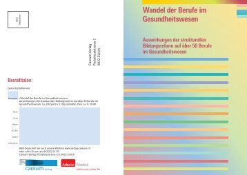 Wandel der Berufe im Gesundheitswesen