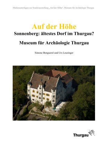 Auf der HÃ¶he - Amt fÃ¼r ArchÃ¤ologie des Kantons Thurgau