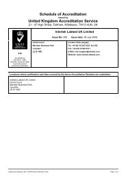 Intertek Labtest UK Limited - The United Kingdom Accreditation ...