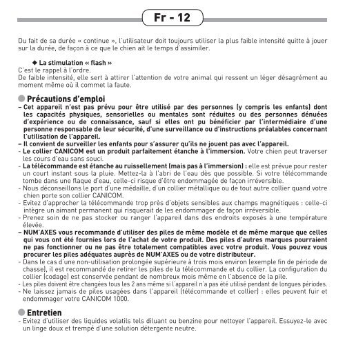 Guide d'utilisation Fr - 3 User's guide Gb - 16 Manual de ... - Num'Axes