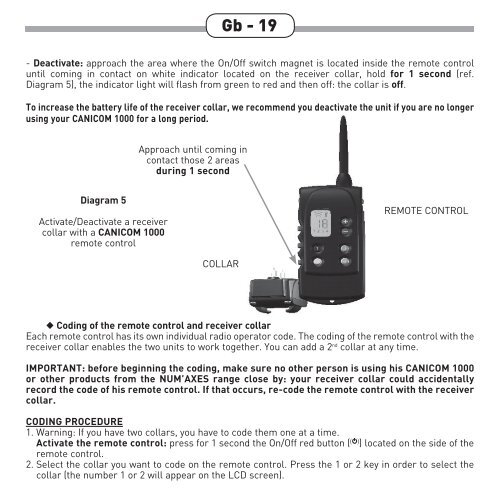 Guide d'utilisation Fr - 3 User's guide Gb - 16 Manual de ... - Num'Axes