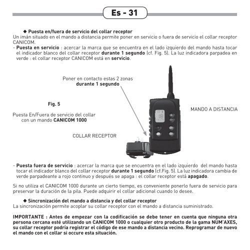 Guide d'utilisation Fr - 3 User's guide Gb - 16 Manual de ... - Num'Axes