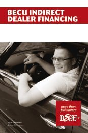 FINANCING AT THE DEALERSHIP - BECU