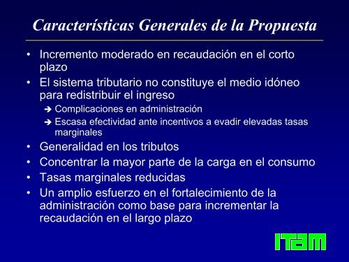 Características del Sistema Tributario Mexicano - Indetec