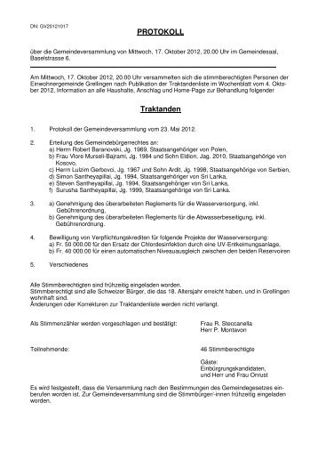 Protokoll vom 17_Oktober_2012 - Grellingen