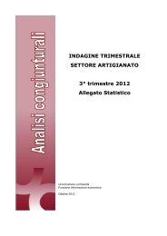 Indagini trimestrali Artigianato 3Â° 2012 (413 KB) PDF