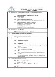 Aceite Mineral MSDS - CTR Scientific