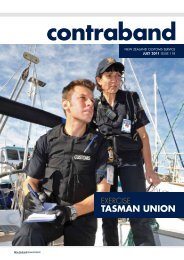 TASMAN UNION - Contraband - NZ Customs