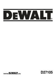 Instruction Manual (English) - Service - Dewalt.no