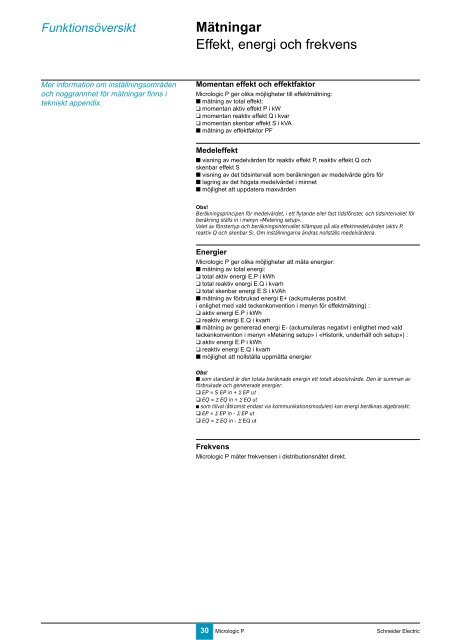 Elektroniska skydd Micrologic 5.0 P, 6.0 P, 7.0 P - Schneider Electric