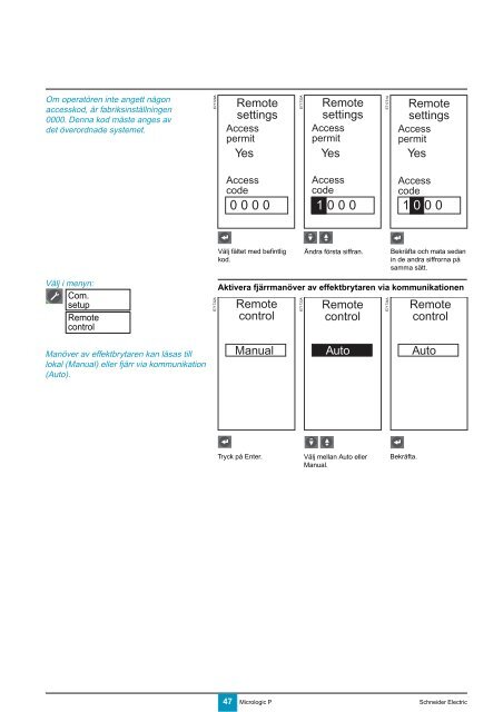 Elektroniska skydd Micrologic 5.0 P, 6.0 P, 7.0 P - Schneider Electric