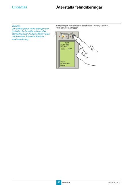 Elektroniska skydd Micrologic 5.0 P, 6.0 P, 7.0 P - Schneider Electric